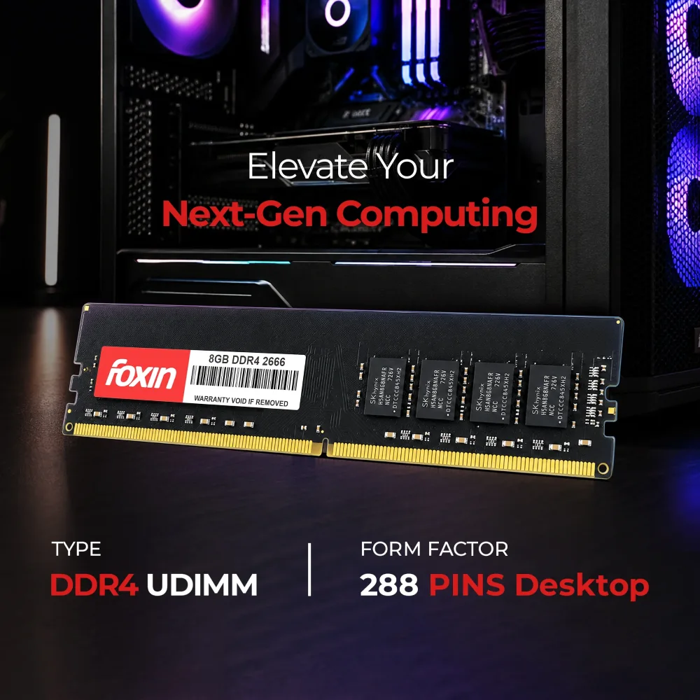 Foxin Desktop Ram 8GB DDR4 2666 MHz view 6